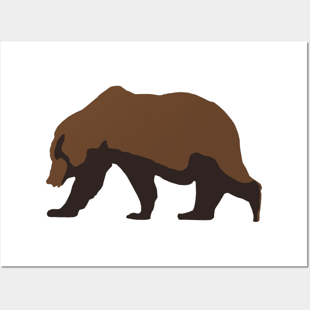 Grizzly Bear Wall Art by MuskegonDesigns